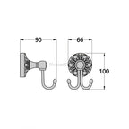Modern robe hook wall mounted design additional view