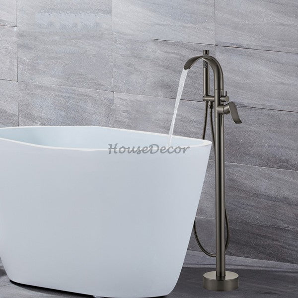 Brass bath shower mixer tap handheld shower set main view