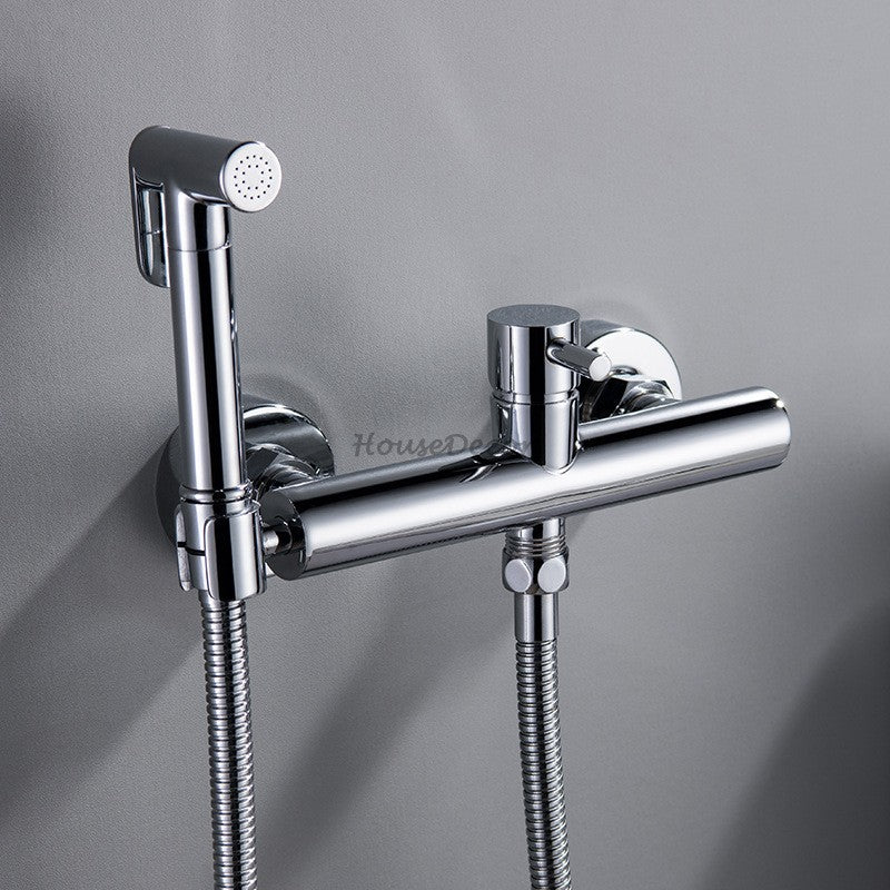 Modern bath shower mixer tap wall mounted design detail view