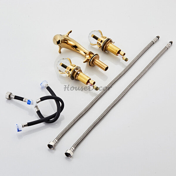 Modern bath shower mixer tap 3 hole installation additional view