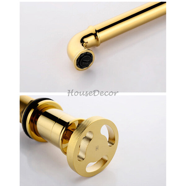 Modern Brass bath shower mixer tap dual handle control additional view