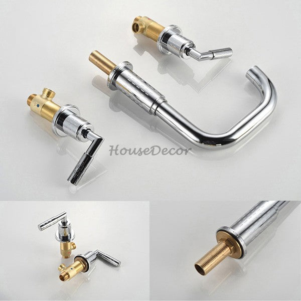 Brass bath shower mixer tap swivel spout additional view