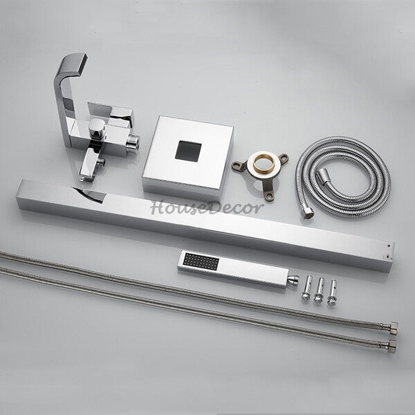 Modern bath shower mixer tap waterfall spout additional view