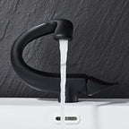 Brass bath shower mixer tap single lever control detail view