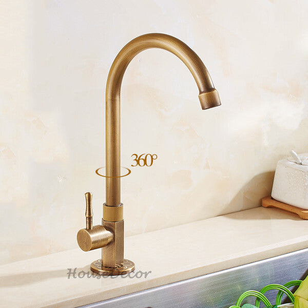 Modern kitchen sink mixer tap swivel spout detail view