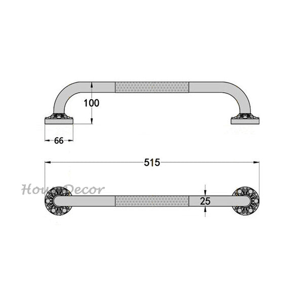 Antique Brass home product safety grip additional view