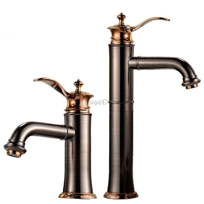 Bronze bath shower mixer tap deck mounted design main view