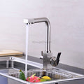 Modern kitchen sink mixer tap swivel spout main view