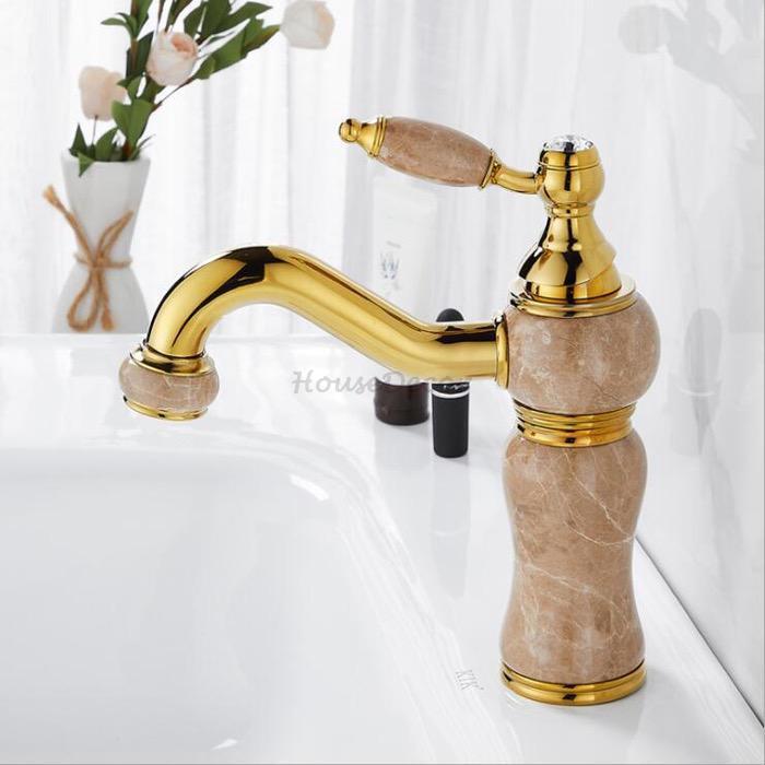 Brass bath shower mixer tap single lever control detail view