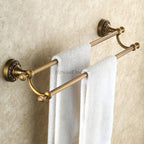 Antique Brass towel rack wall mounted design main view