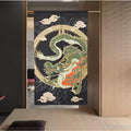 Modern Fabric doorway curtain detailed product view main view