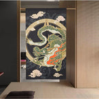 Modern Fabric doorway curtain detailed product view main view