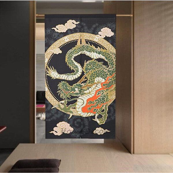 Modern Fabric doorway curtain detailed product view main view