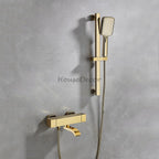 Modern shower head thermostatic control additional view