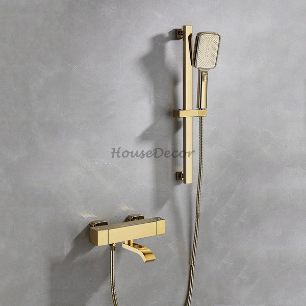 Modern shower head thermostatic control additional view