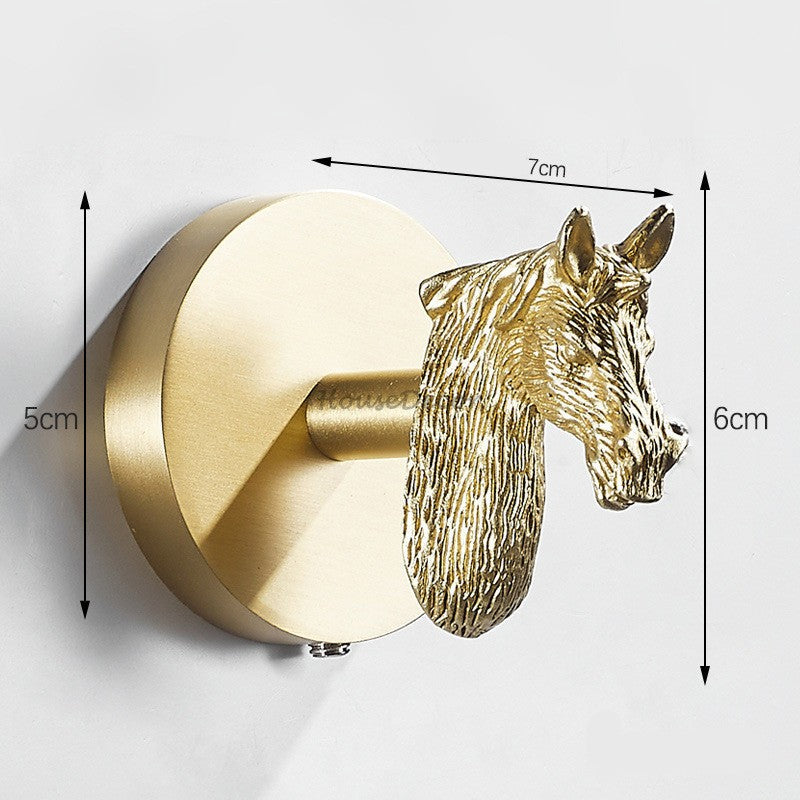 Brass robe hook wall mounted design additional view