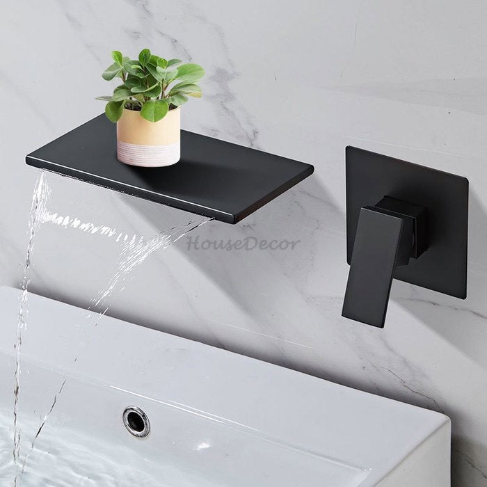 Modern bath shower mixer tap waterfall spout additional view
