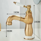 Antique Brass bath shower mixer tap pull out spray additional view