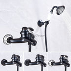 Bronze bath shower mixer tap wall mounted design additional view