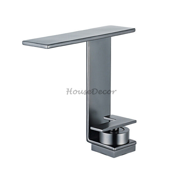 Brass bath shower mixer tap waterfall spout main view
