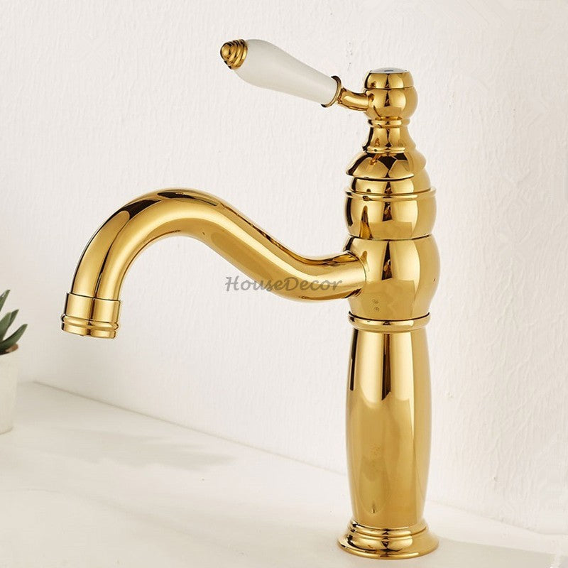 Brass bath shower mixer tap swivel spout detail view