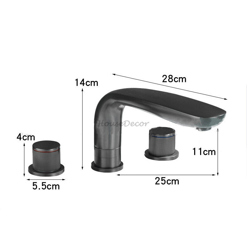 Brass bath shower mixer tap swivel spout additional view