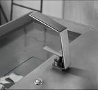Modern bathroom basin mixer tap waterfall spout additional view