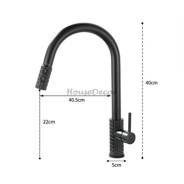 Modern kitchen sink mixer tap pull out spray additional view