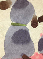 Modern Fabric doorway curtain room divider design detail view