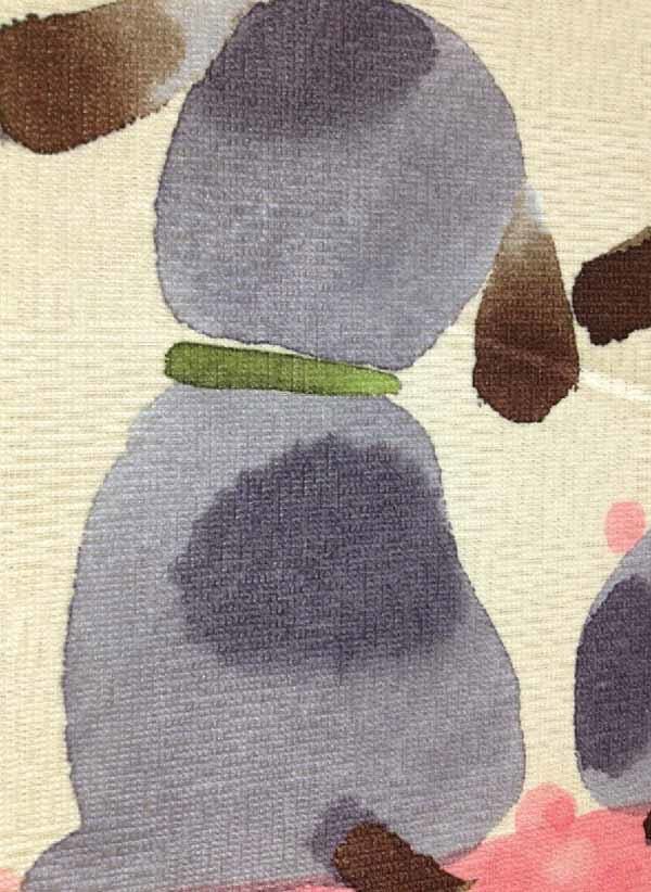 Modern Fabric doorway curtain room divider design detail view