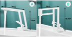 White bath shower mixer tap detailed product view additional view