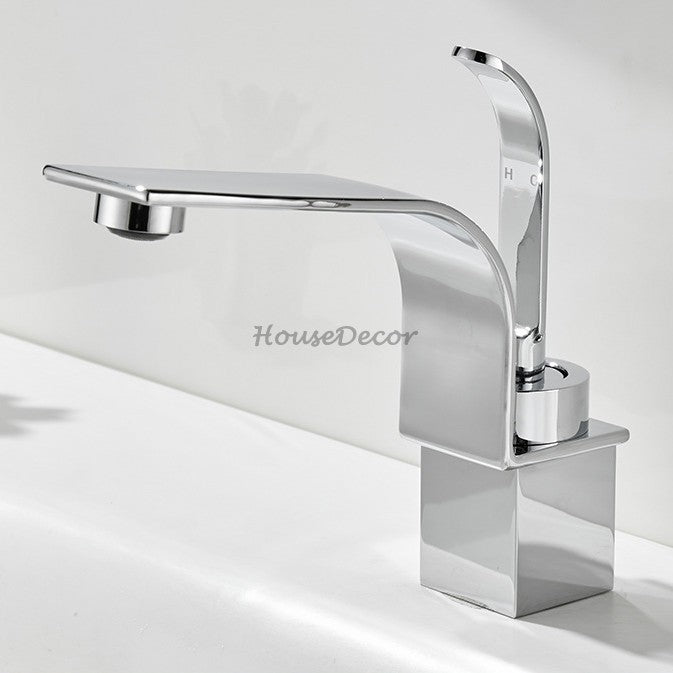 Modern bath shower mixer tap deck mounted design detail view