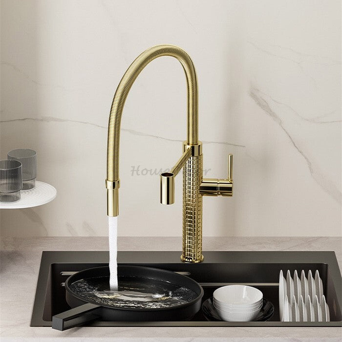 Modern kitchen sink mixer tap swivel spout additional view