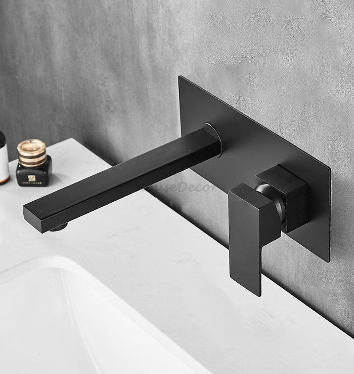 Chrome bath shower mixer tap single lever control detail view