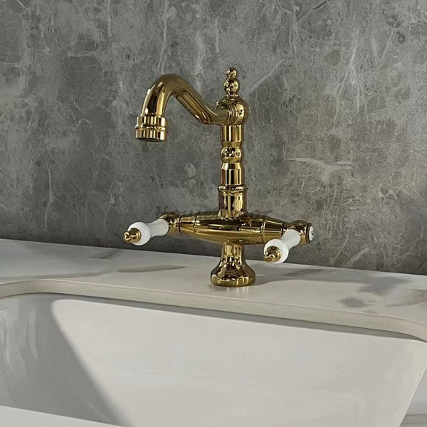 Modern Ceramic bathroom basin mixer tap detailed product view additional view