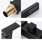 Modern bath shower mixer tap waterfall spout additional view