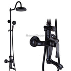 Black bath shower mixer tap detailed product view main view