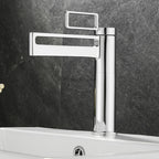 Chrome bath shower mixer tap single lever control detail view