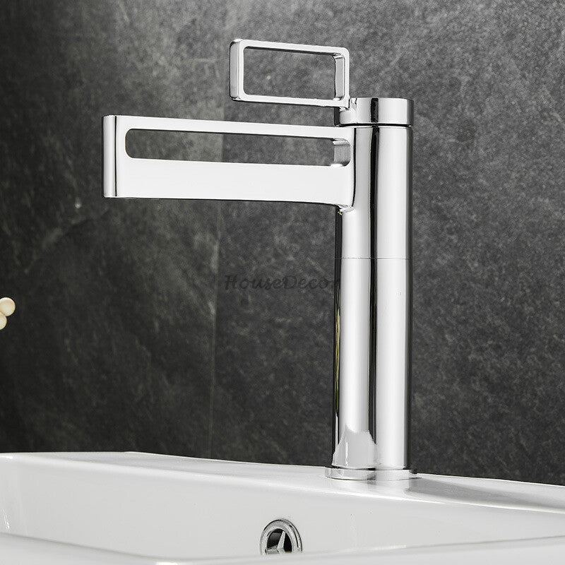 Chrome bath shower mixer tap single lever control detail view