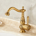 Modern Brass bathroom basin mixer tap detailed product view detail view