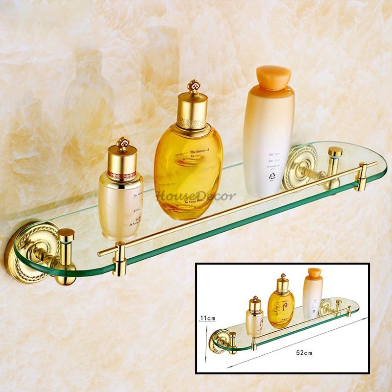 Gold Brass towel rack detailed product view additional view