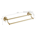 Gold Brass towel rack wall mounted design additional view