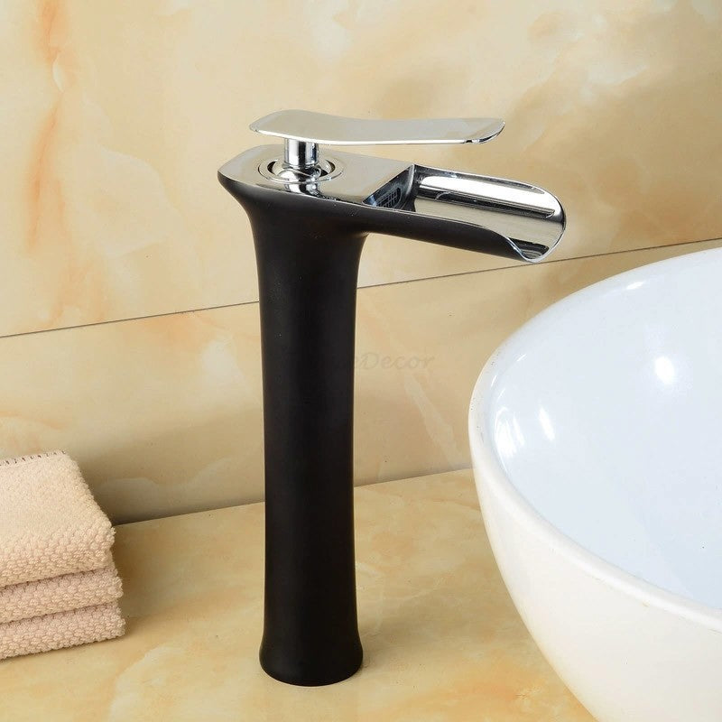Modern bath shower mixer tap waterfall spout additional view