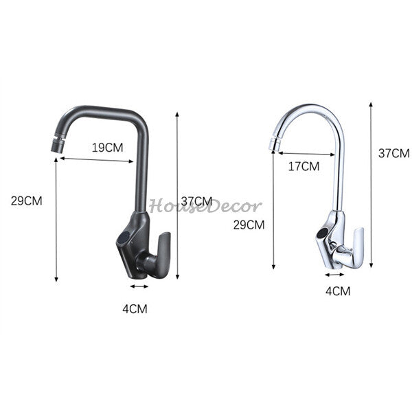 Modern kitchen sink mixer tap swivel spout additional view
