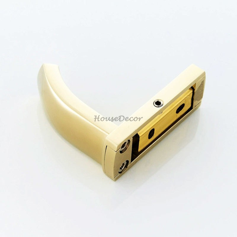 Gold toilet brush holder detailed product view additional view