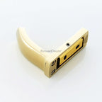 Gold toilet brush holder detailed product view additional view