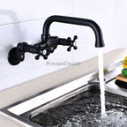 Modern kitchen sink mixer tap swivel spout additional view