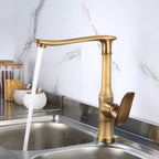 Modern kitchen sink mixer tap swivel spout additional view