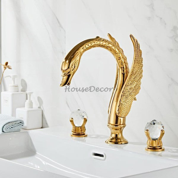 Modern bath shower mixer tap dual handle control additional view
