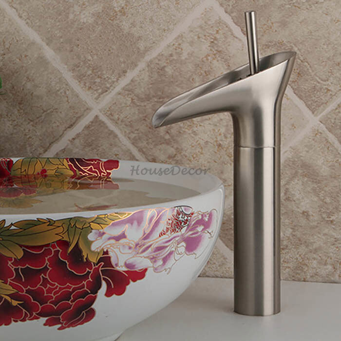 Modern bath shower mixer tap waterfall spout additional view
